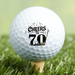 Fun 70th Birthday Golf Balls