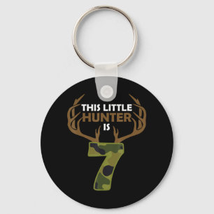 Fun 7th Birthday 7 Year Old Deer Hunter Gift For B Key Ring