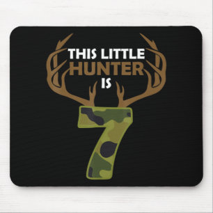 Fun 7th Birthday 7 Year Old Deer Hunter Gift For B Mouse Pad