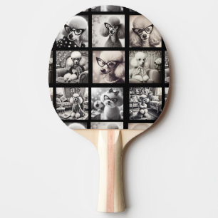 Fun 9 Photo Collage Pictures Ping Pong Paddle