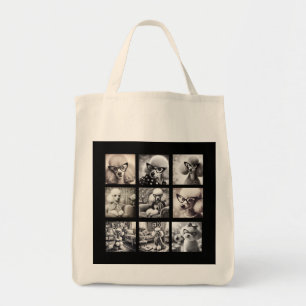 Fun 9 Photo Collage Pictures Tote Bag