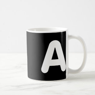 Fun A Letter Halloween Costume for Group Matching Coffee Mug