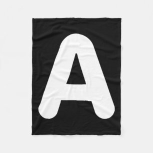 Fun A Letter Halloween Costume For Group Matching  Fleece Blanket