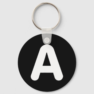 Fun A Letter Halloween Costume for Group Matching Key Ring