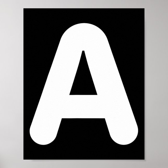 Fun A Letter Halloween Costume For Group Matching  Poster (Front)