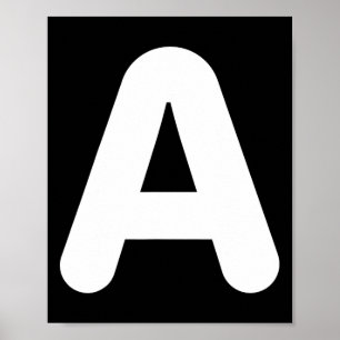 Fun A Letter Halloween Costume for Group Matching Poster
