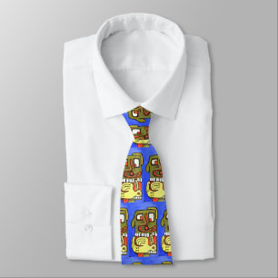 Fun Abstract Dog Face  Tie