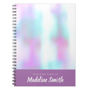 Fun Abstract Homemade Cake Bakery Notebook
