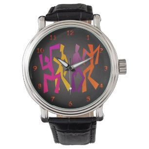 Fun Abstract Multi-Colour Dancing Watch