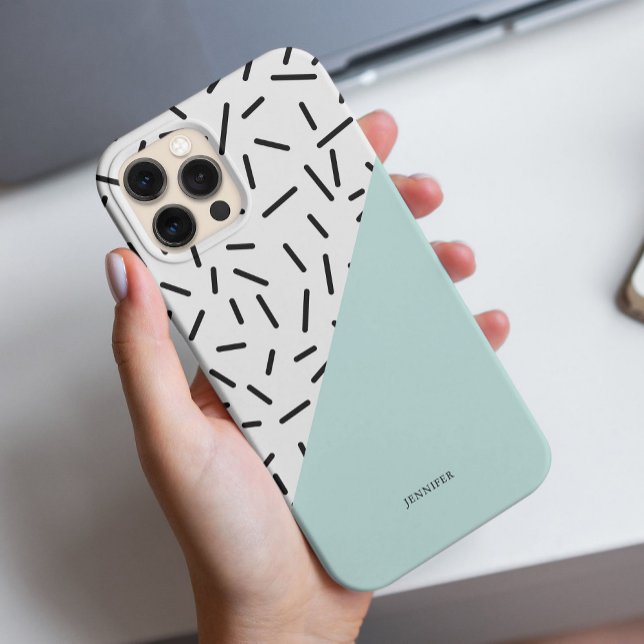Fun Abstract Pattern Personalised iPhone Case (Creator Uploaded)