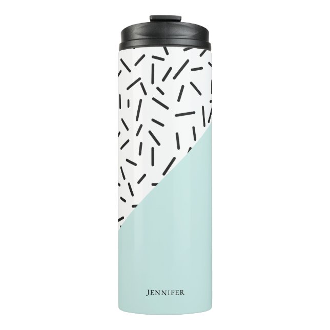 Fun Abstract Pattern Personalised Thermal Tumbler (Front)