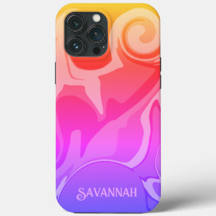 Fun Abstract Rainbow Inspirivity iPhone Case