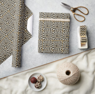 Fun Abstract Stiped Snake Wrapping Paper