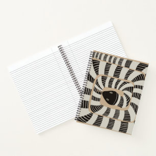 Fun Abstract Striped Banded Snake Snake Lovers Notebook