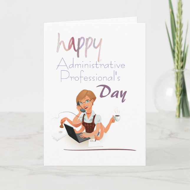 Fun Administrative Professional's Day Card (Front)