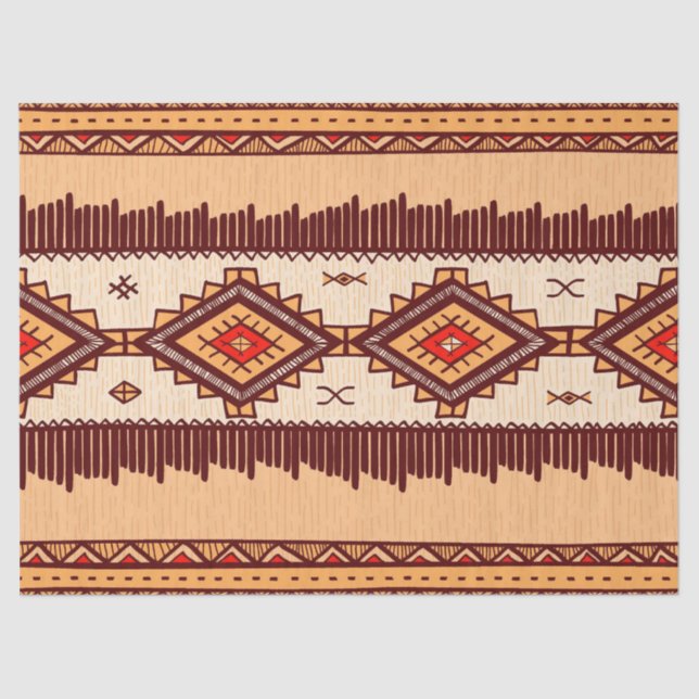 Fun African Tribal pattern party tissue paper (Front)
