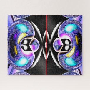 Fun alien cats art jigsaw puzzle