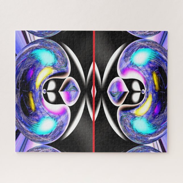 Fun alien cats art jigsaw puzzle (Horizontal)