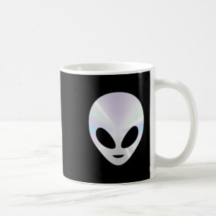 Fun Alien Head Cute Alien Funny UFO Women Men Coffee Mug