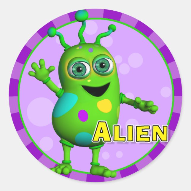 Fun Alien Stickers (Front)