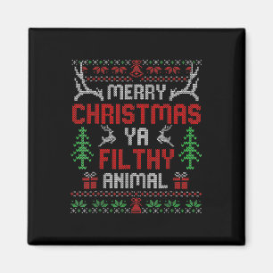 Fun Alone At Home Movies Merry Christmas You Filty Magnet