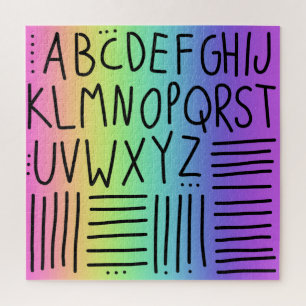 Fun Alphabet Rainbow Jigsaw Puzzle
