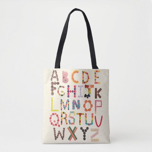 Fun Alphabet  Tote Bag (Front)