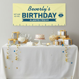 Fun Always Fresh Stick of Butter Birthday Party Banner