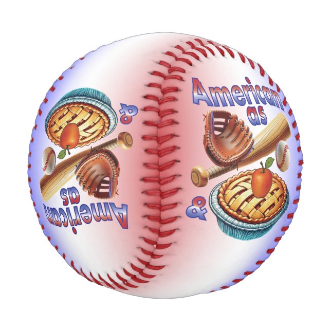 Fun American as Baseball & Apple Pie  (Angled)