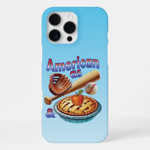 Fun American as Baseball & Apple Pie iPhone 16 Pro Max Case