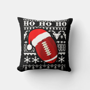 Fun American Football Ugly Christmas Boys XMAS Cushion