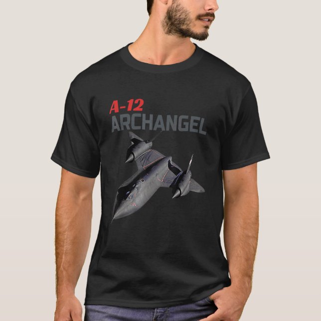 Fun American Military Aviation A 12 Archangel In A T-Shirt (Front)