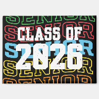 Fun and Catchy "Senior Class Of 2026" Magnet