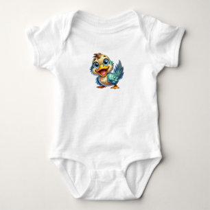 FUN AND CHARMING LITTLE DUCK BABY BODYSUIT