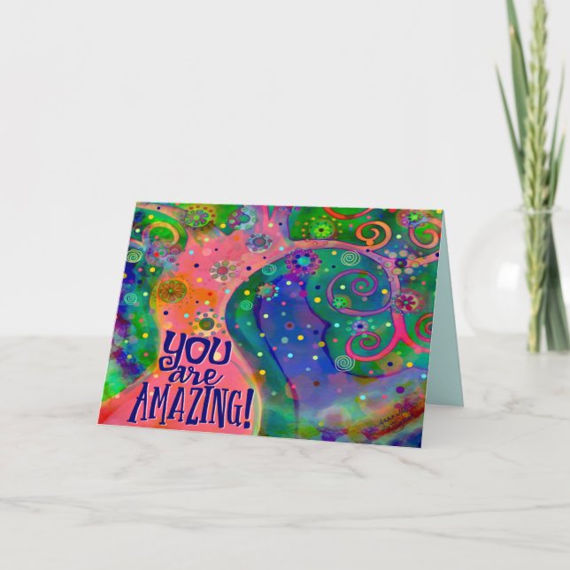 Fun and Cheerful “You are Amazing” Card (Front)