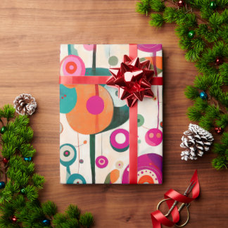 Fun and Colourful Circles Wrapping Paper