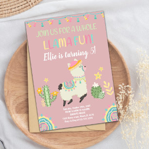 Fun and Colourful Fiesta Party Card for Kids or Te