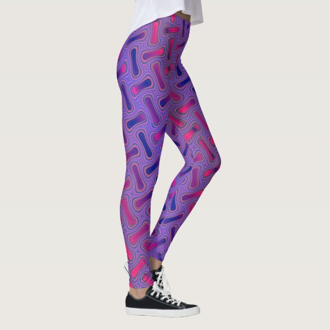 Fun and Colourful Fractal Leggings (Right)