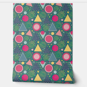 Fun and Colourful Geometric Wallpaper