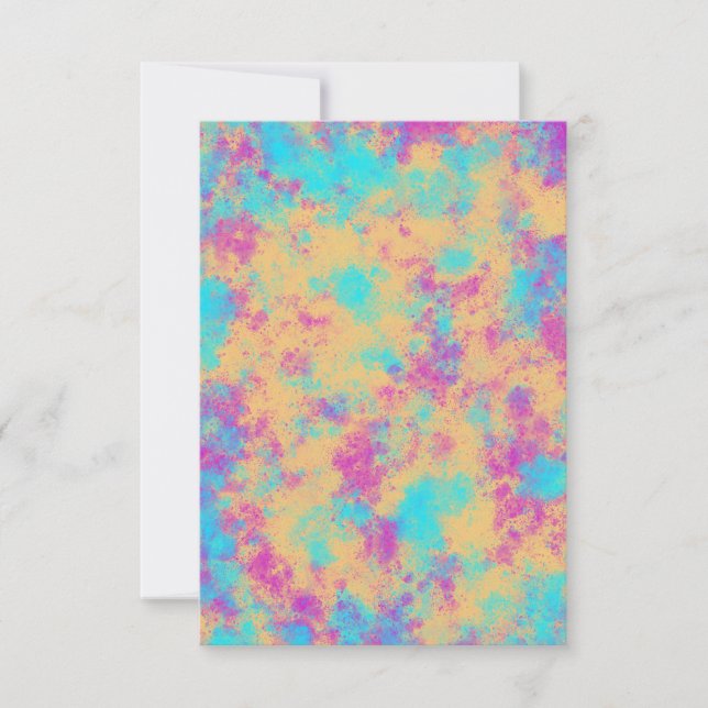 Fun and Colourful Party Invitation Card (Front)