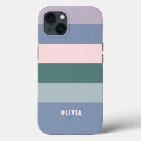 Fun and Colourful Pastel Stripes with your Name