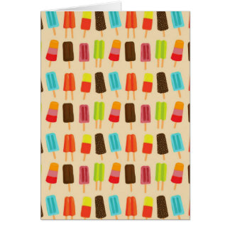 Fun and Colourful Popsicles Retro Pattern