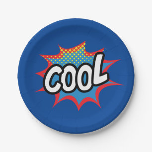 Fun and Cool Pop Art Paper Plate