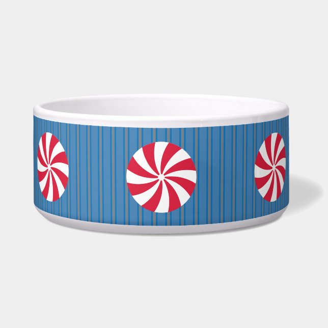Fun and Fancy Blue Christmas Peppermint Candy (Front)