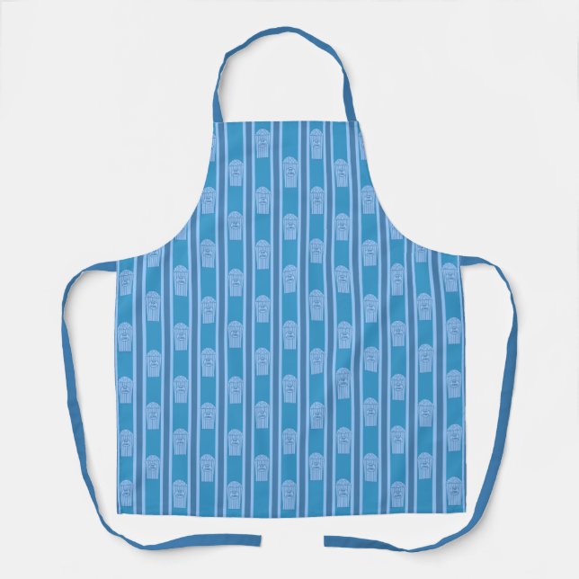 Fun and Fancy Blue Popcorn Apron (Front)