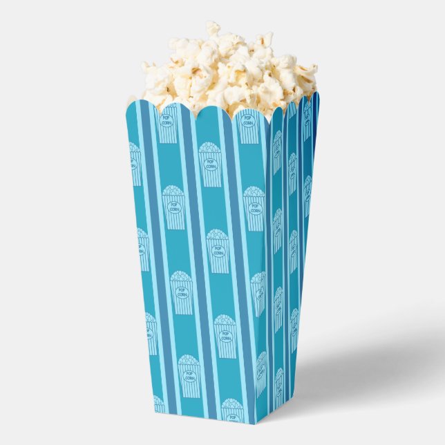 Fun and Fancy Blue Popcorn Favour Box (Popped)