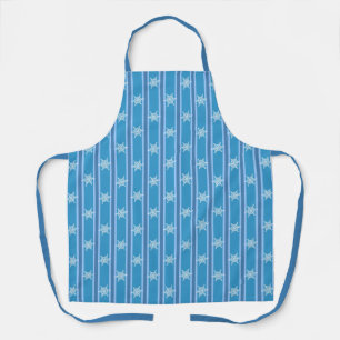 Fun and Fancy Blue Snowflake Apron