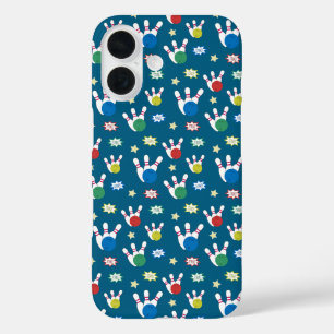 Fun and Fancy Bowling Pattern iPhone 16 Case
