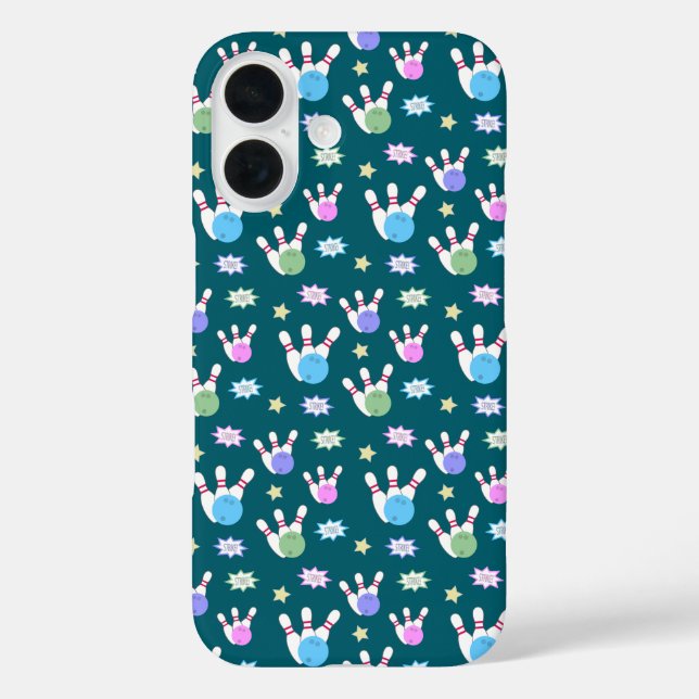 Fun and Fancy Bowling Pattern Case-Mate iPhone Case (Back)