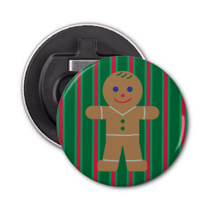 Fun and Fancy Christmas Gingerbread Man Bottle Opener